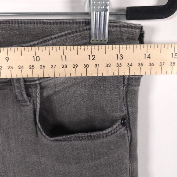 ANTHROPOLOGIE PILCRO Women’s Mid Rise Jeans Black Skinny No Size Tag 27 - Picture 6 of 12